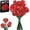 Red, variant on EP EXERCISE N PLAY Rose Flower Bouquet Building Set,Artificial Flowers Block Set Gift for Adult Home Decor (Red)