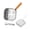 Type B, variant on Homelife Small Deep Fryer Pot Steamer Cookware Cooking Tool Wooden Handle Stainless Steel Portable Pan for Vegetables Camping Picnics