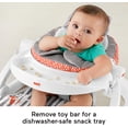thumbnail image 4 of Fisher-Price Silla portátil para bebé, asiento de piso premium para sentarse con bandeja para refrigerios, barra de juguetes y cojín de asiento lavable de felpa, Peek-a-Boo Fox, 4 of 5