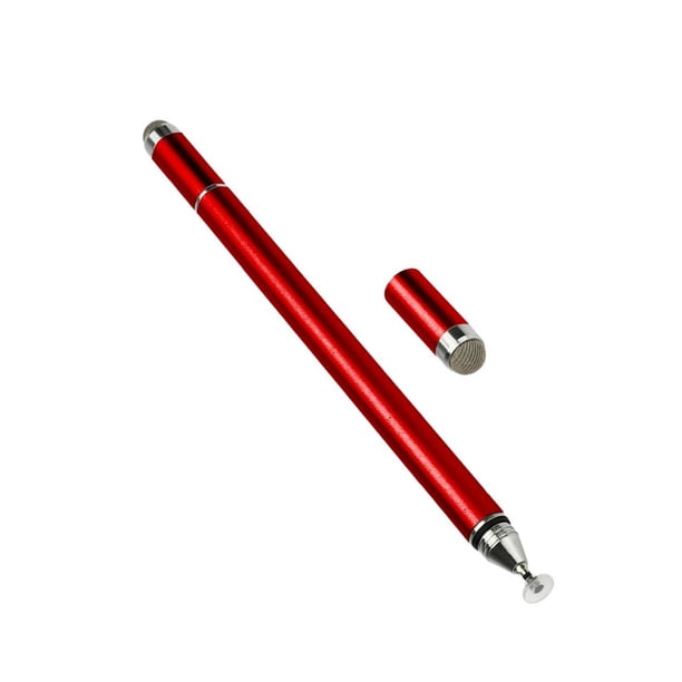 Matsuzay Lápiz de pantalla táctil 4 en 1 para teléfono inteligente, tableta, portátil, capacitiva, lápiz óptico inteligente, libro de Electrónica Rojo