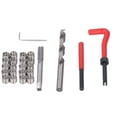 thumbnail image 1 of Kit de inserción de reparación de roscas, herramienta de reparación de roscas de reparación de roscas de 25 piezas Kit de reparación de taladro HSS de primera línea, 1 of 14