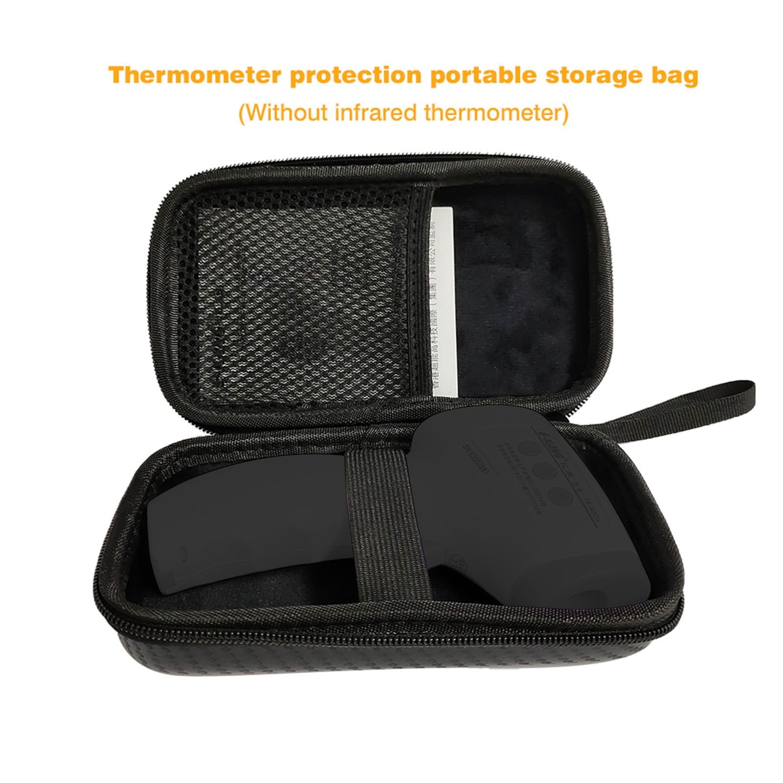 carrie-ful Forehead Thermometer Storage Bag Portable Box Case for Thermometer Eva Hard Bag Travel Protective Carrying Storage Cover Pretty Well 