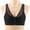 Black bras, variant on Womens Sports Bras Wirefree Comfort Lace Patchwork Seamless Bralettes Ladies Elder Front Closure Full Coverage Push up Bra