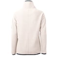 thumbnail image 3 of Women's Cutter & Buck Oatmeal Washington Commanders Americana Cascade Eco Sherpa Fleece Half-Zip Jacket, 3 of 3