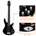 thumbnail image 4 of GIB Electric 5 String Bass Guitar Full Size Bag Strap Pick Connector Wrench Tool Black, 4 of 10