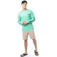 thumbnail image 5 of Fish N Vibe Men's Long Sleeve Performance UPF 30 Fishing Graphic Tee, Seafoam Cationic, M, 5 of 8
