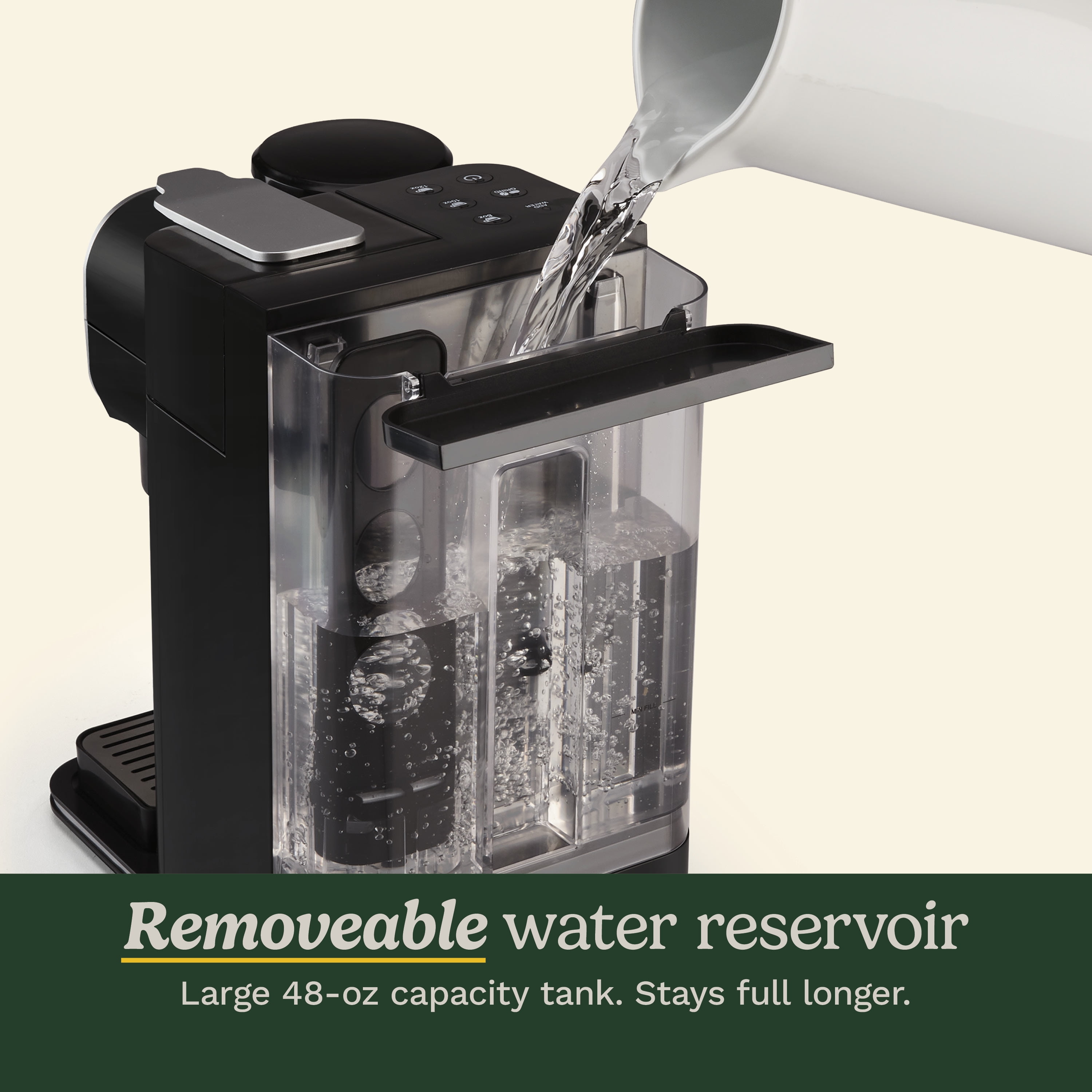 Grind & Brew Single-Serve Coffeemaker, Brew a single serving with freshly ground beans