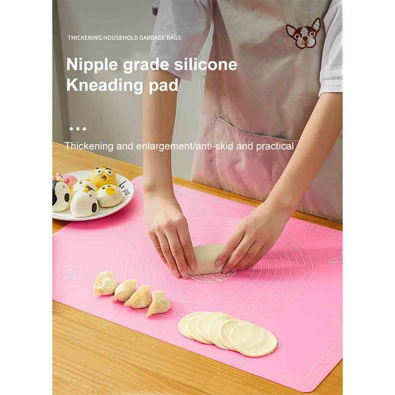 Pastry Mat Large Silicone Baking Mat for Rolling Out Dough, Fondant Mat  Dough Kneading Cutting Mat Non Stick Non Slip, Pie Bread Cookie Pastry Mat  BPA