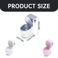 thumbnail image 3 of AUDeals Mini Working Toilet Toy with Realistic Flush Sound, 1:12 Dollhouse Bathroom Furniture Accessories for Realistic Bathroom Scenes & Kids' Interactive Play, 3 of 9