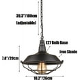 thumbnail image 4 of Seacoi Industrial Style Metal Pendant Light for Kitchen Island, Retro Farmhouse Pendant Lighting, Vintage Rustic Pendant Light Fixture, Pendant Lamp for Dining Room Warehouse Garage, 4 of 4