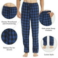 thumbnail image 4 of YUSHOW 2 Pack Mens Flannel Pajamas Pants Cotton Buffalo Plaid Pjs Bottoms Soft Warm with Button Fly Male Size XL, 4 of 7