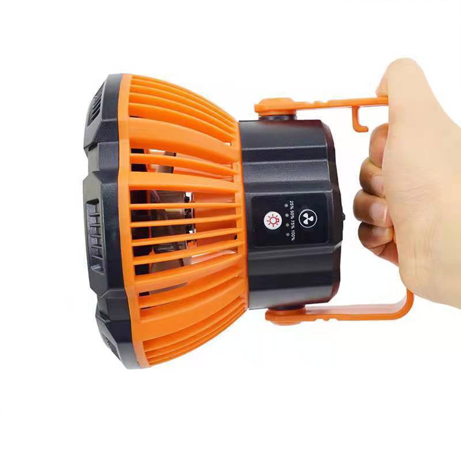 maxiaoxia Camping Fan With LED Lantern 5200mAh Rechargeable Portable Tent Fan With Remote Portable Cooling Fan Chill Fans for Home Outdoor