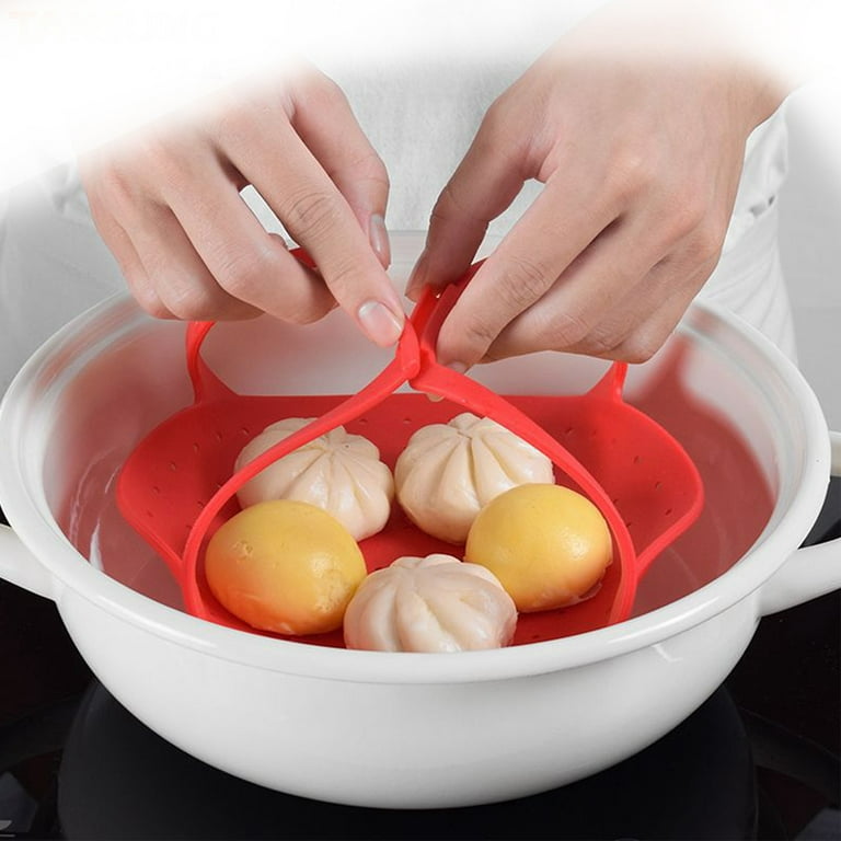Foldable Silicone Steamer Basket – Perfect for Steaming Food and Vegetables