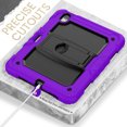 thumbnail image 4 of FJLBDE Case for iPad Air 11 inch (2026 M4/2025 M3/2024 M2), Rugged Shockproof Tablet Cases Cover with Kickstand Shoulder Strap, Purple, 4 of 7