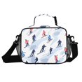 thumbnail image 5 of ALAZA Skater Winter Lunch Box Insulated Cooler Bag Reusable Tote Bags Shoulder Strap, 5 of 7