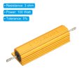 thumbnail image 4 of Unique Bargains 100W 3 Ohm Aluminum Shell Resistor Housing Resistor Housed Case Wirewound Resistors Power Resistor, 5 Pack, 4 of 5