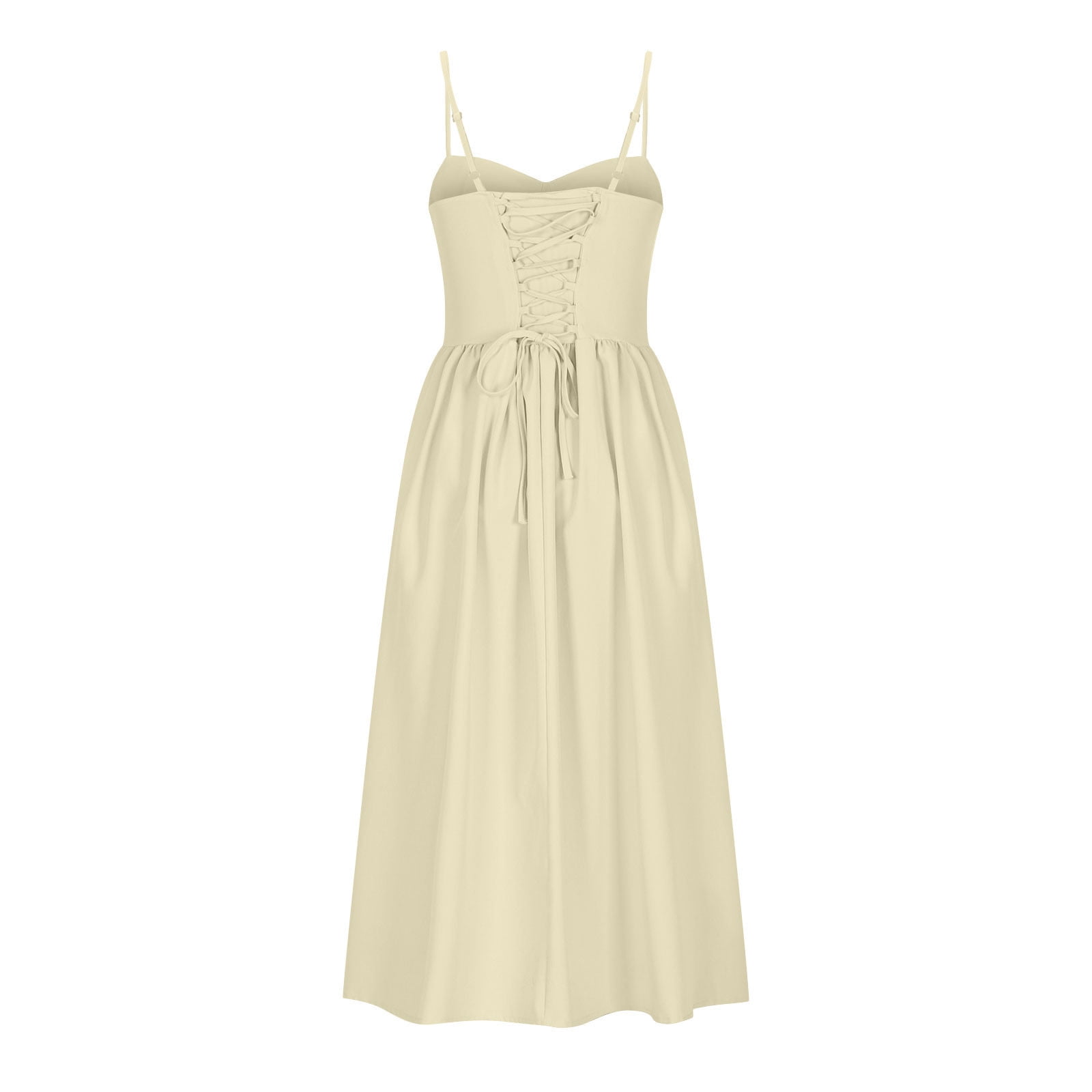 lilah cotton pleated strapless midi dress