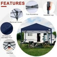 thumbnail image 4 of ABCCANOPY 8' x 8' Navy Blue Outdoor Pop up Canopy Tent Camping Sun Shelter-Series, 4 of 8