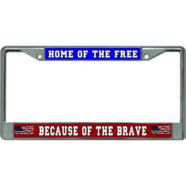 Accueil de la Libre Cadre de Plaque License Chrome