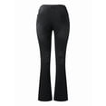 thumbnail image 5 of Boot Cut Jeans for Women Mid Waist Tummy Control Trendy Flare Jeans Straight Denim Pants Black XL, 5 of 6