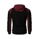 thumbnail image 3 of TRKIYQC Chaqueta con Capucha para Hombre, Sudadera con Cierre de Cremallera de Manga Larga en Contraste, Abrigo Suelto con cordón TRKIYQC moda, 3 of 4