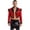 Red, variant on TiaoBug Men's Sparkly Sequin Tailcoat Jackets Circus Ringmaster Showman Costume Red L