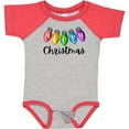 thumbnail image 3 of Inktastic Merry Christmas Rainbow Holiday Lights Boys or Girls Baby Bodysuit, 3 of 5