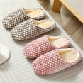 thumbnail image 2 of Gubotare Sneaker Slippers Womens Mens Furry Slides House Slippers Fuzzy Fluffy Bedroom Cozy Memory Foam Slippers Clogs,B 7.5, 2 of 5