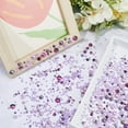 thumbnail image 2 of Flatback Pearls and Rhinestones Set Purple 3mm-10mm Mixed Size Half Round Flat Back Resin Rhinestone Multi Color Bulk for Crafts Art Face Jewelry Nail Shoes Decoration Makeup, 2 of 8
