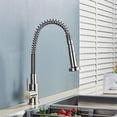 thumbnail image 3 of Matte Black Kitchen Faucet, Pull Down Sprayer Hot and Cold Water Mixer Tap, 360 Degree Rotation Dual Mode Nozzle Kitchen Tap,Black White Pipe, 3 of 4