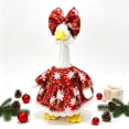 thumbnail image 4 of Sruoe Christmas Porch Goose Outfits, 23 Inch Porch Goose Clothes, Goose Clothes Dress, Duck Sculpture Clothes for Lawn Statue Cement Statue Yard Patio Party Decoration, 4 of 7