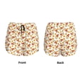thumbnail image 3 of Balery Gnomes Autumn Pantalones cortos deportivos para mujer con forro y dos bolsillos, elásticos, para entrenamiento, gimnasio, yoga-Small, 3 of 7