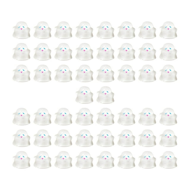 50x Piezas De Amuletos De Uñas De Halloween Fantasma 3D Para Accesorios Colgante Funda De Teléfono