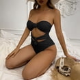 thumbnail image 5 of Wycnly Womens Swimsuits Monokini Swimsuit for Women Monokini Swimsuit One Piece Swimsuit Summer Fashion off Shoulder Hollow out Tummy Control Swimwear Tankini, 5 of 7