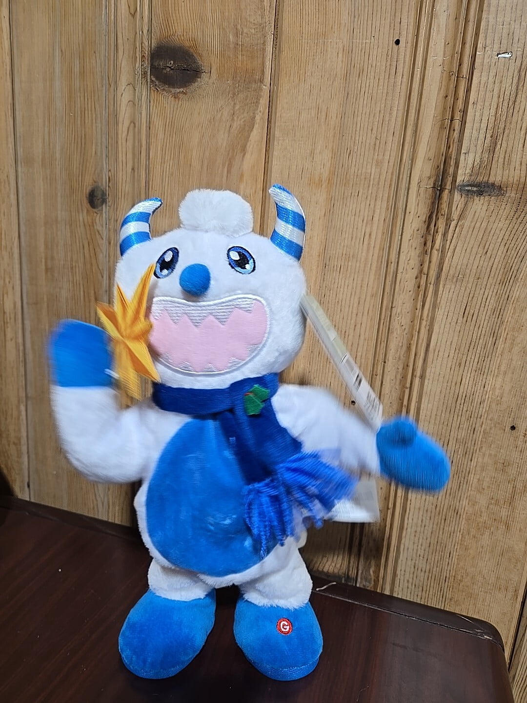 Gemmy Animated Yeti 14" Plush Singing "It's The Most Wonderful Time of the Year"