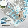 thumbnail image 5 of HOMERRY Modern Abstract Washable 2' x 6' Runner Rug Non-Skid Low Pile Blue/Gray Kitchen Doormat, 5 of 6