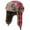 Red, variant on Plaid Aviator Trapper Hat Trooper Ear Flaps Ushanka Eskimo Bomber Russian Cold