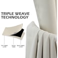 thumbnail image 3 of sasyxdc White Curtains Bedroom Curtains 63 inch Length Grommet Room Darkening Curtains for Living Room Vertical Blinds Privacy Thermal Insulated Curtains  1 Curtain Panel  52 x 63 Inch  P, 3 of 9