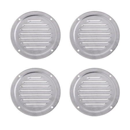 

4pcs Stainless Steel Round Louvered Air Vent for Marine Boat RV Accessories