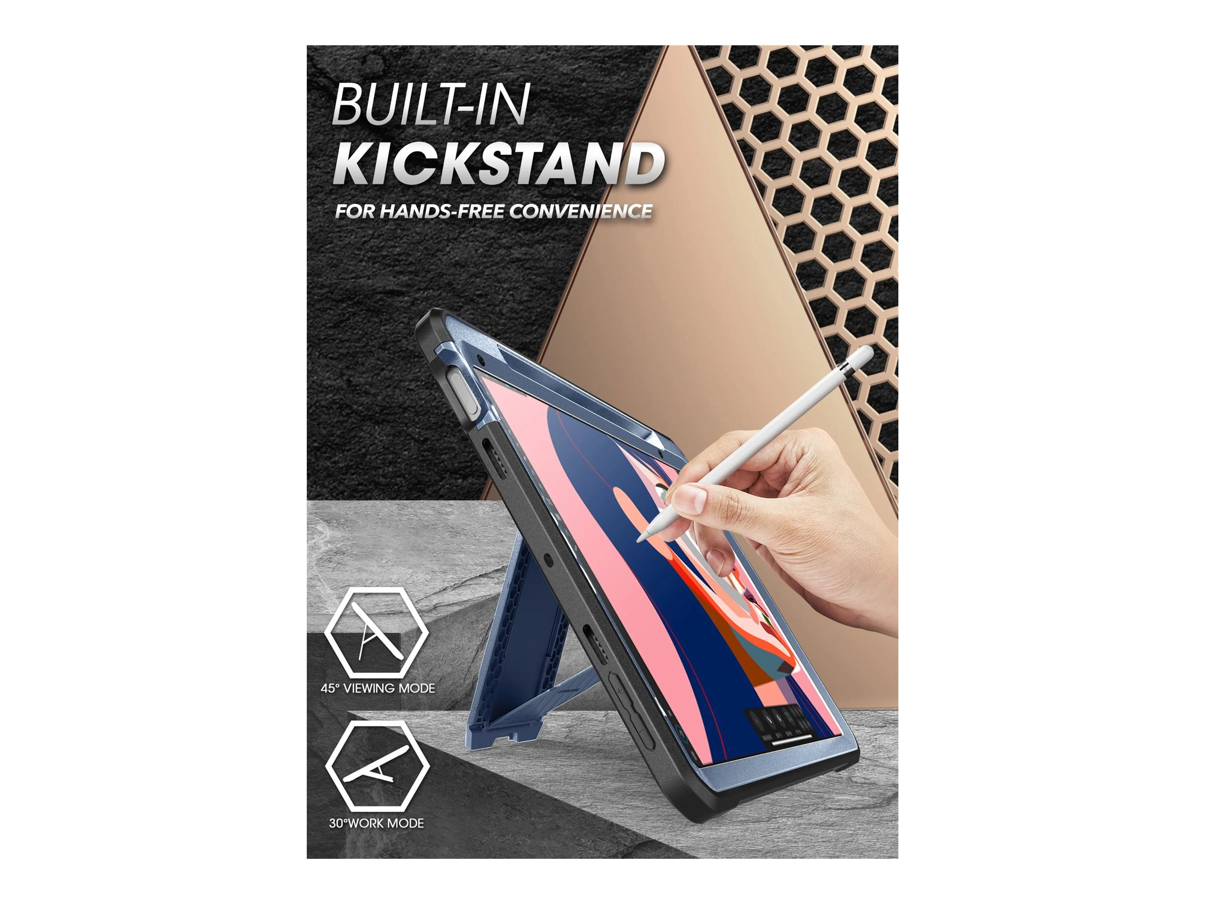 SUPCASE Unicorn Beetle Pro Series Case for iPad Mini 6th Generation 8.3 Inch (2021), Support Apple Pencil Charging with Built-in Screen Protector Full-Body Rugged Kickstand Protective Case (Tilt)