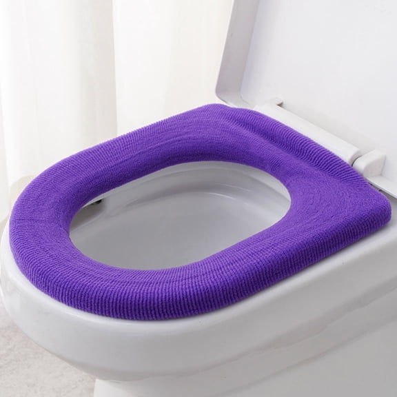 FOMIYES Toilet Seat Pads O-Shaped Soft Warm Durable for Ladies and Elderly 5Pcs