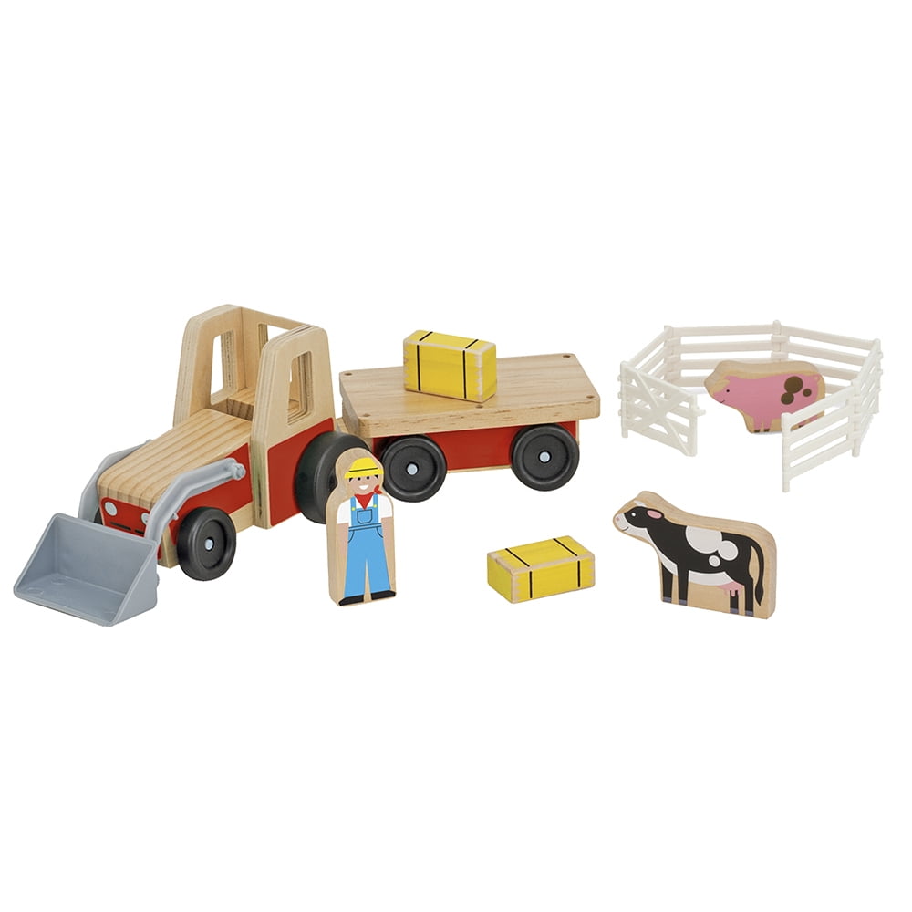 melissa and doug farm and tractor set