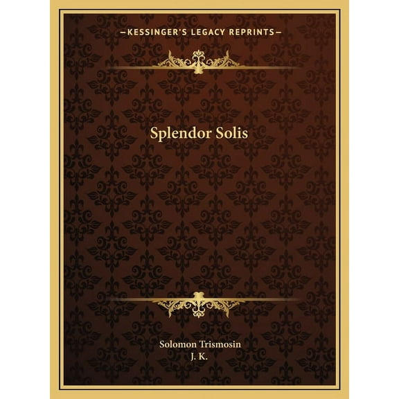 Splendor Solis, (Paperback)