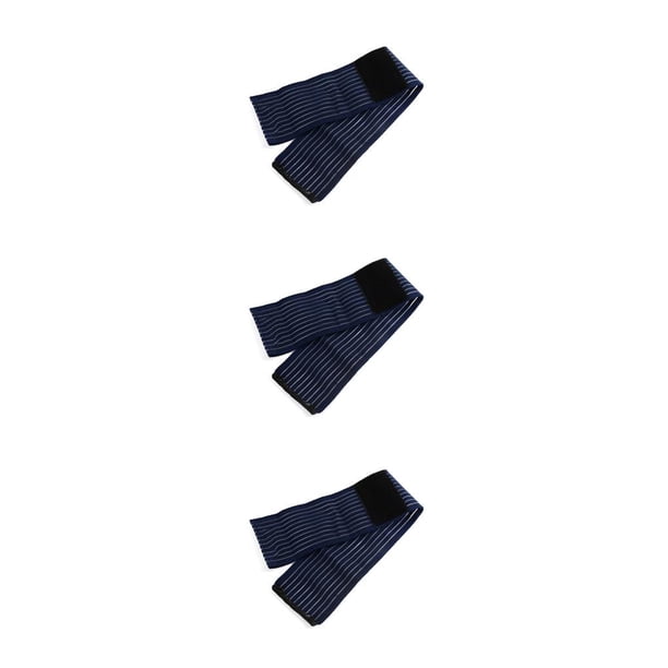 Yuarrent Vendaje deportivo para muñeca, barra de envoltura de compresión elaborada Flexible, soporte para brazo de pantorrilla, levantamiento de pesas, Azul 3piezas Yuarrent CBP002430
