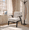 Beige,Grey, variant on Ciphrias Accent Armchair, Cotton Linen Chair with Rubberwood Frame and Lumbar Pillow, Antique Dark Grey for Living Room Bedroom Office
