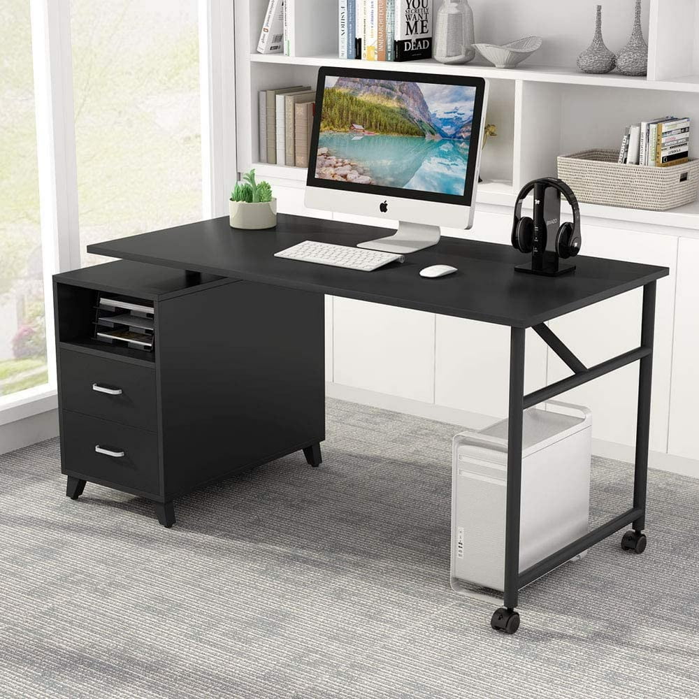 Tribesigns Computer Desk 47 inch Modern Sturdy Writing Desk with