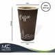 thumbnail image 2 of Vaso de Cartón Chocolate 16 oz con Tapa | 50 Piezas | Para Café y Bebidas Calientes, 2 of 6