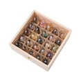 thumbnail image 2 of Novedad colección de rocas y minerales juguete educativo ornamento juguete de ciencia geológica 25 piezas transparentes., 2 of 8