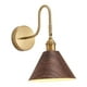thumbnail image 5 of Aplique de pared para mesita de noche, lámpara de pared para decoración de interiores, lámpara de pared estilo granja Marrón, 5 of 9