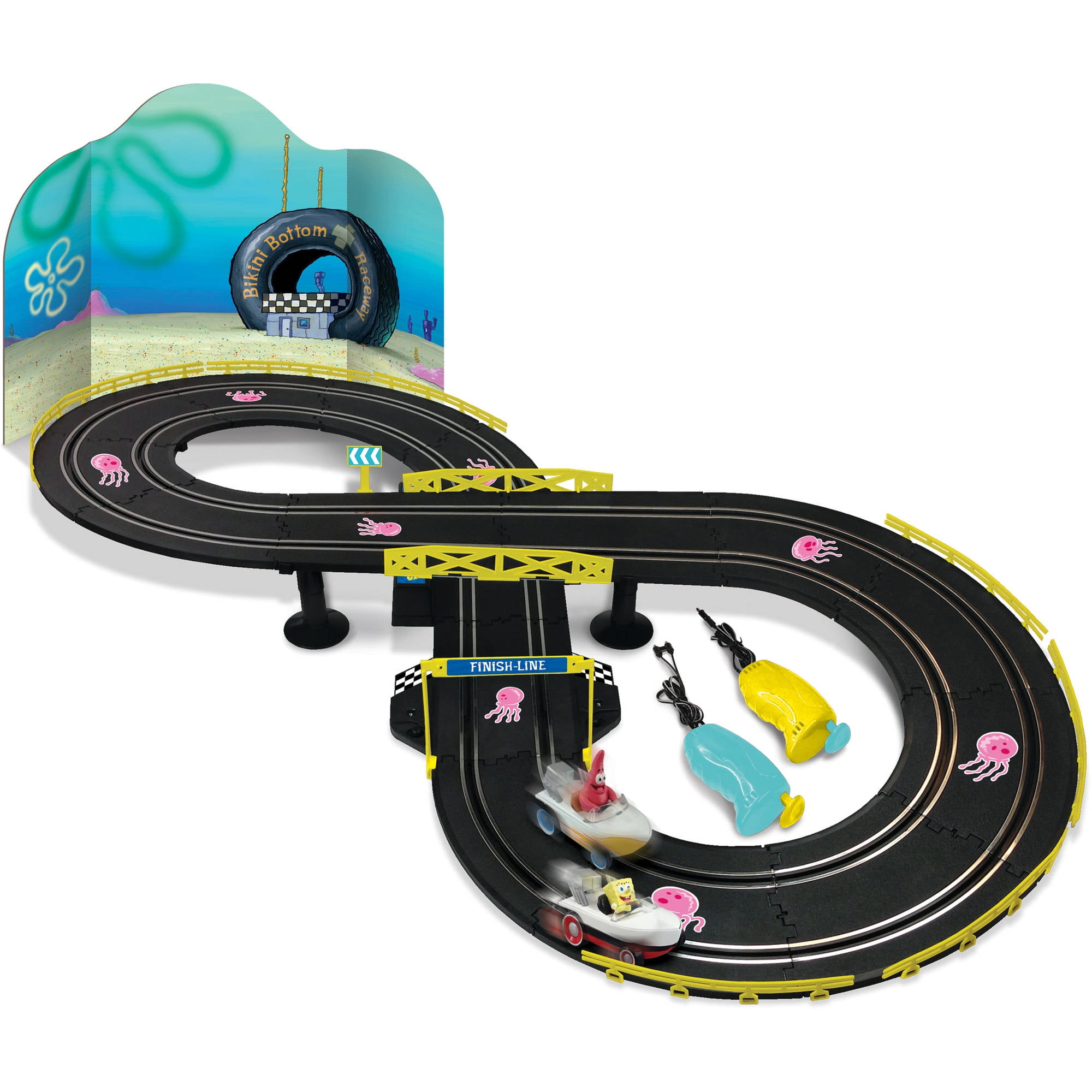 NKOK Spongebob SquarePants Hot Rod Slot Race Set, Children 6